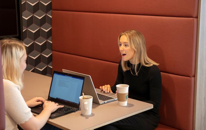 colleagues working together